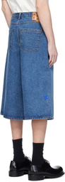 ADER error Blue Sig; TRS Tag 01 Denim Shorts