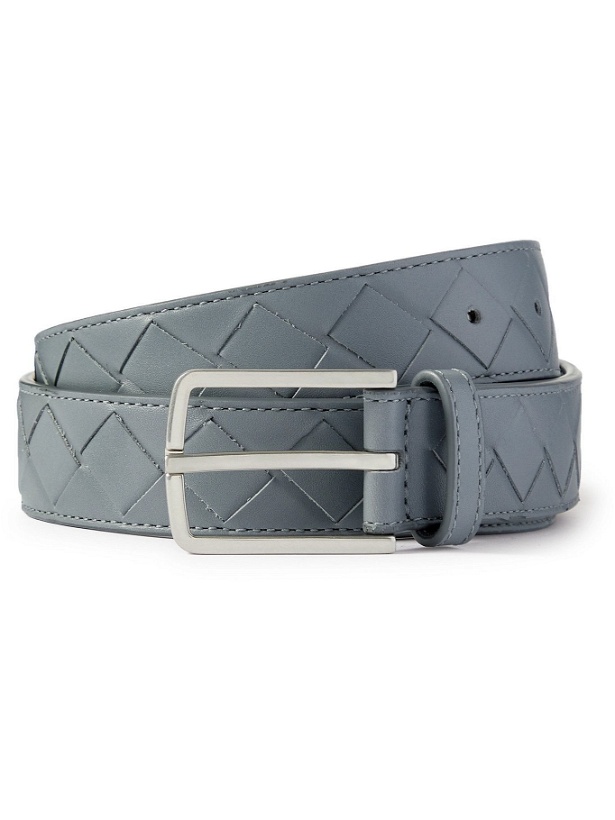Photo: Bottega Veneta - 3cm Intrecciato Leather Belt - Unknown