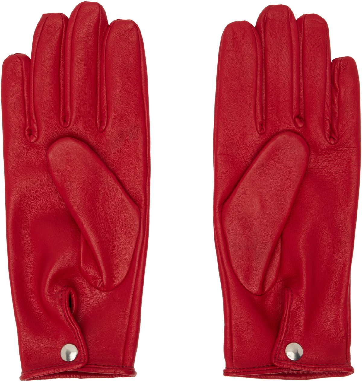 Ernest W. Baker Red Leather Gloves