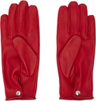 Ernest W. Baker Red Leather Gloves
