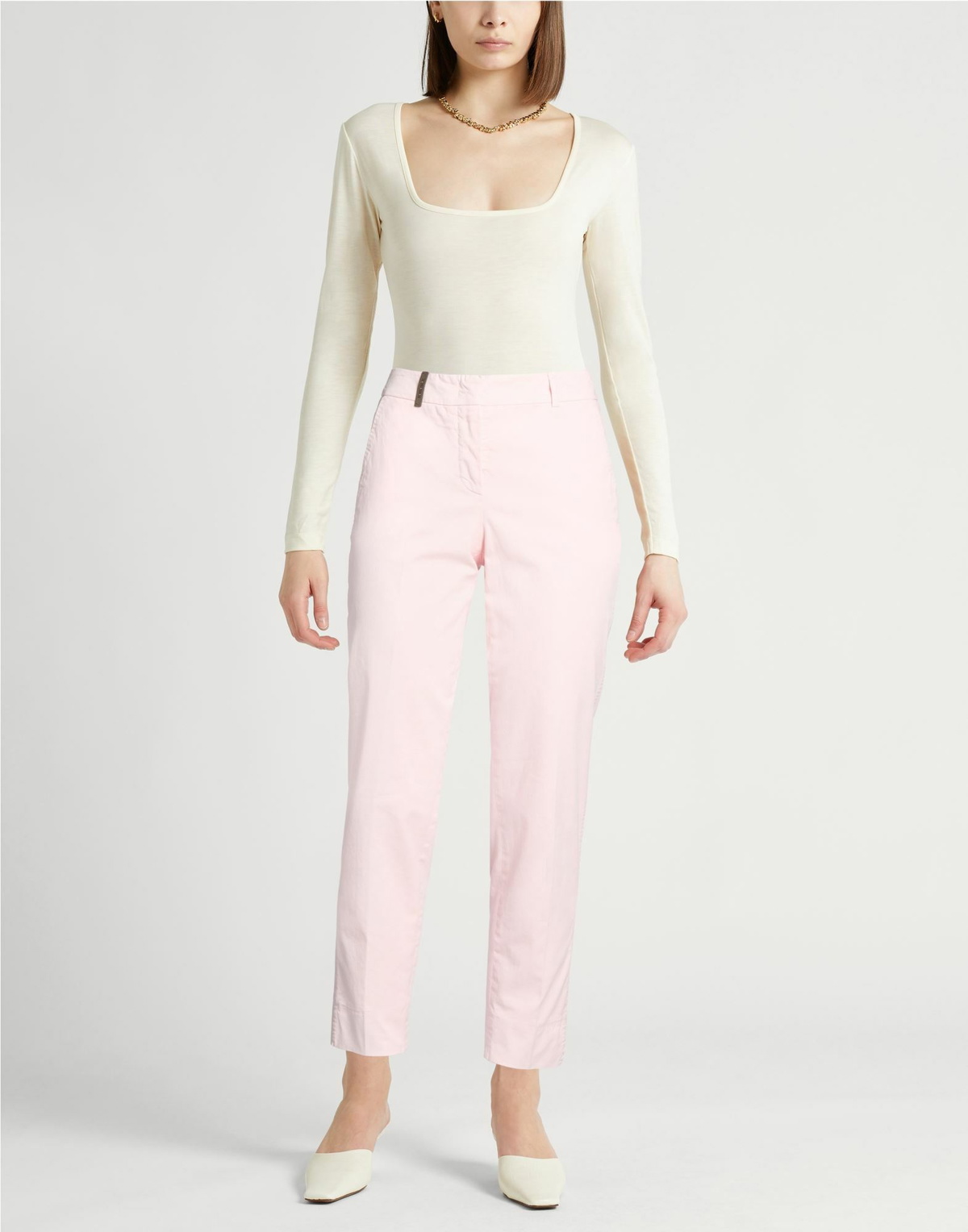Peserico Icon 4718 Womens Pants Light in Pink