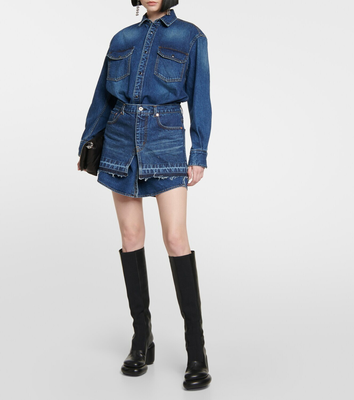 Sacai - Denim shirt dress Sacai