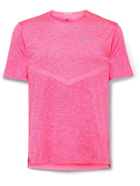 Nike Running - Rise 365 Mélange Dri-FIT T-Shirt - Pink