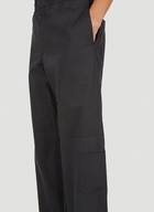 Elasticated Waist Track Pants in Black