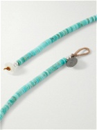 Mikia - Silver, Shell and Turquoise Beaded Necklace