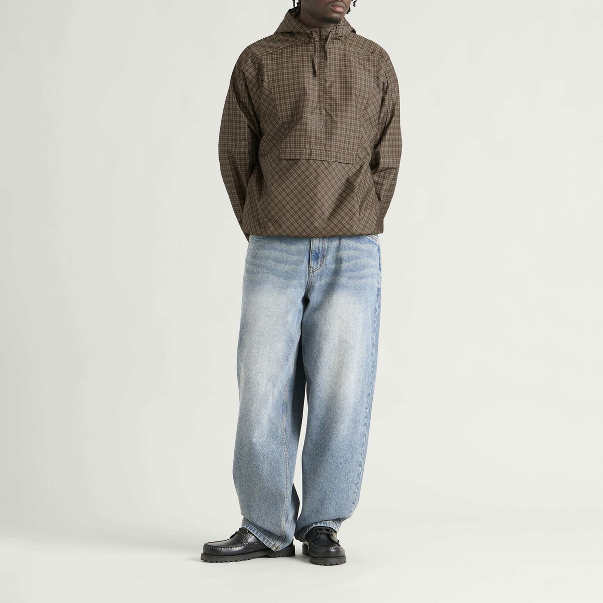 Umbro Men's Cagoule in Brown Check