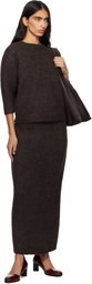 Lauren Manoogian Brown Loft Pencil Midi Skirt
