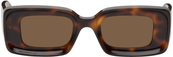 Photo: Loewe Tortoiseshell Rectangular Sunglasses