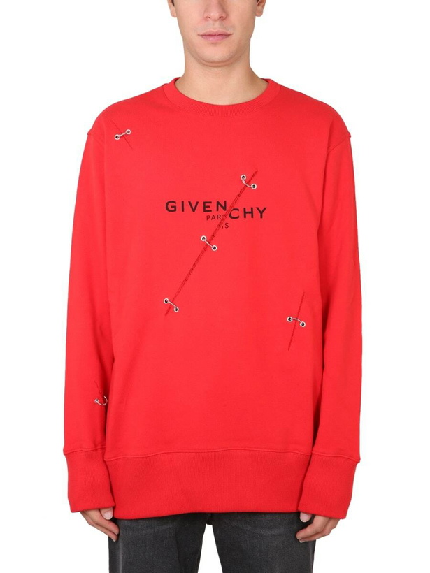 Photo: Givenchy Felpa Con Dettagli Di Metallo