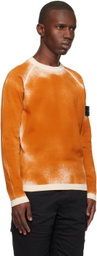 Stone Island Orange Raglan Sweatshirt