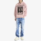 Dsquared2 Men's Overlay Graphic Relax Fit Hoodie in Dusty Antic Rose