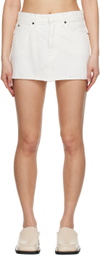 SLVRLAKE White Micro Denim Miniskirt