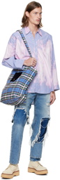 R13 Blue Medium Tote