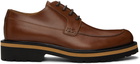 Dries Van Noten Brown Moc Toe Derbys