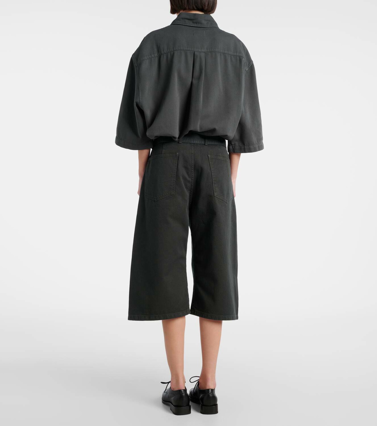 Lemaire Twisted denim shorts