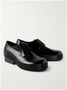 Raf Simons - Glossed-Leather Derby Shoes - Black