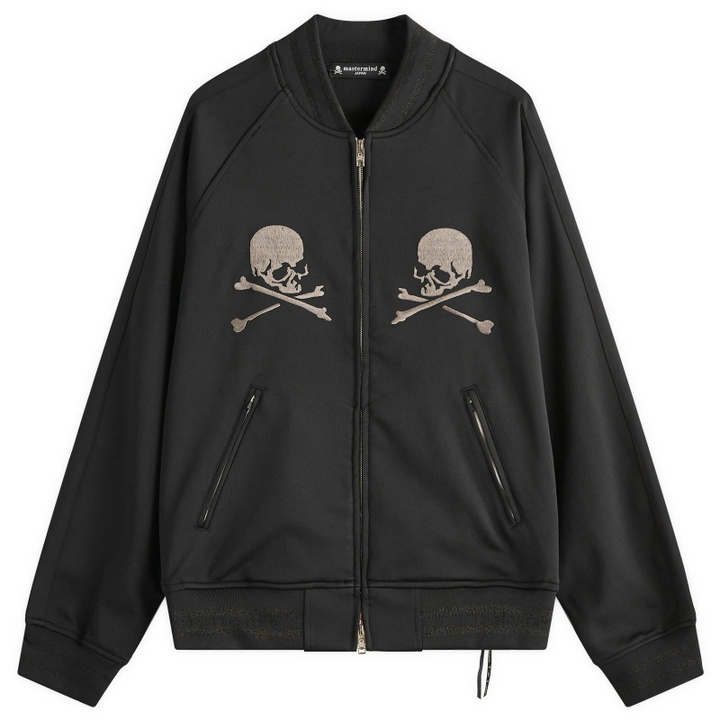Photo: MASTERMIND WORLD Men's Souvenir Logo Bomber Jacket in Black