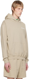 Sporty & Rich Taupe 'Health Is Wealth' Hoodie