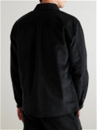 FRAME - Cotton-Corduroy Overshirt - Black