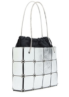 Khaite Emma Mini Panelled Metallic Leather Tote bag - Silver - One Size