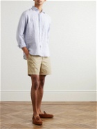 Sid Mashburn - Straight-Leg Garment-Dyed Cotton-Twill Shorts - Neutrals
