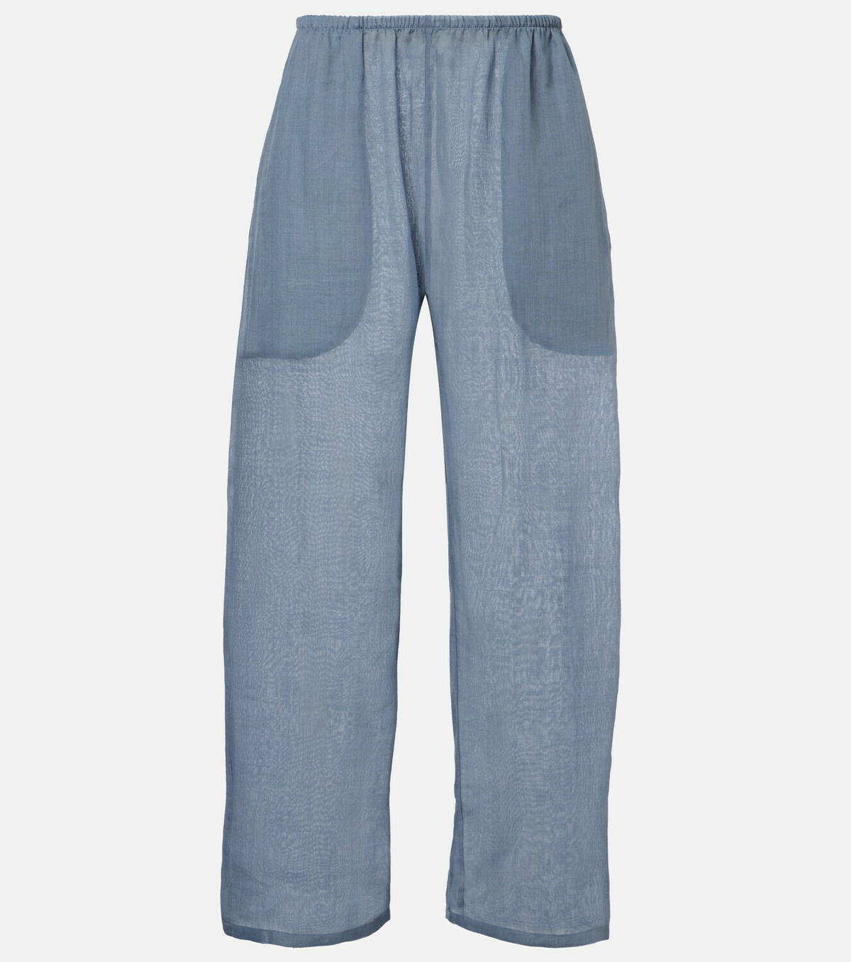 Leset Niko cropped wide-leg ramie pants