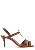 Manolo Blahnik Retauxlo 70 Lizard-effect Leather Slingback Pumps
