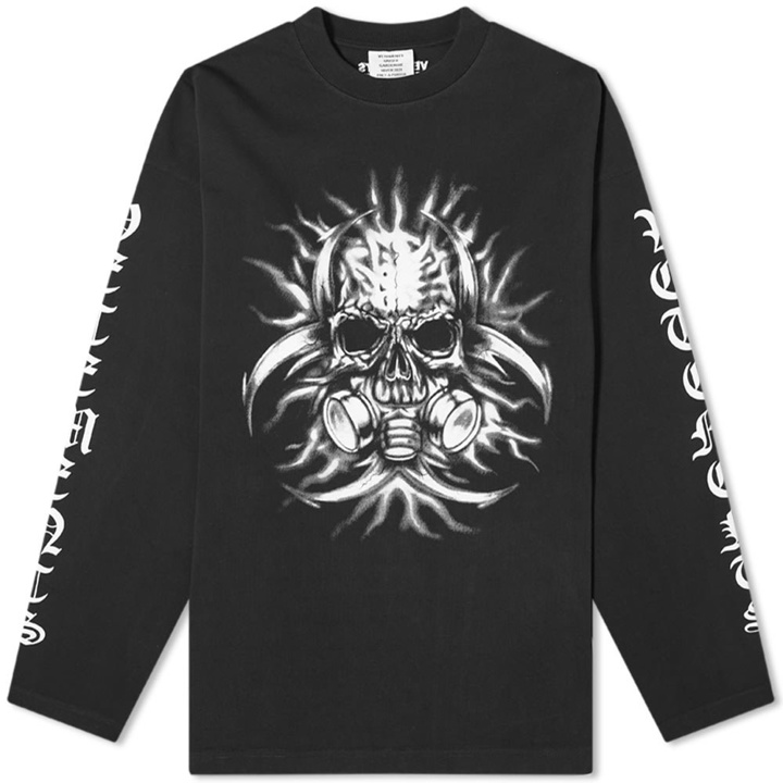 Photo: VETEMENTS Long Sleeve Skull Mask Tee