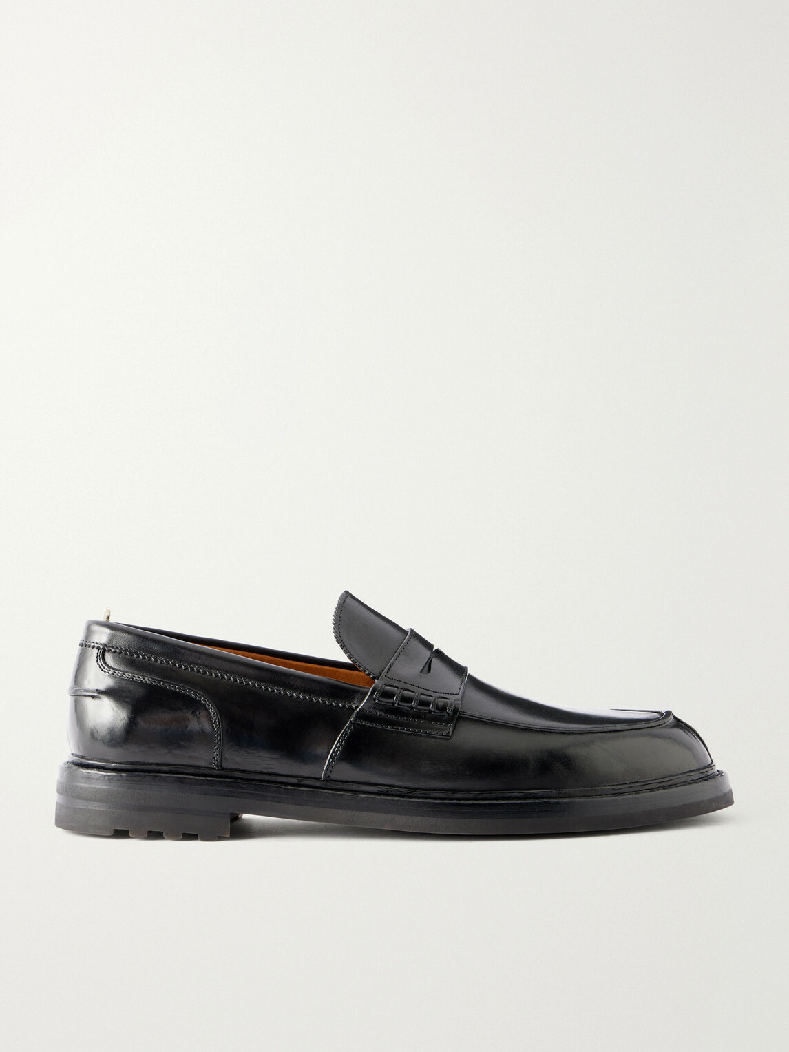 Officine Creative - Sax Flexi 001 Leather Loafers - Black