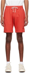 Bather Red Organic Cotton Shorts