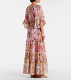 Camilla Floral silk maxi dress