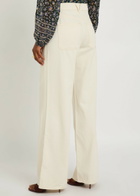 Veronica Beard Kasey Wide-leg Jeans Ecru