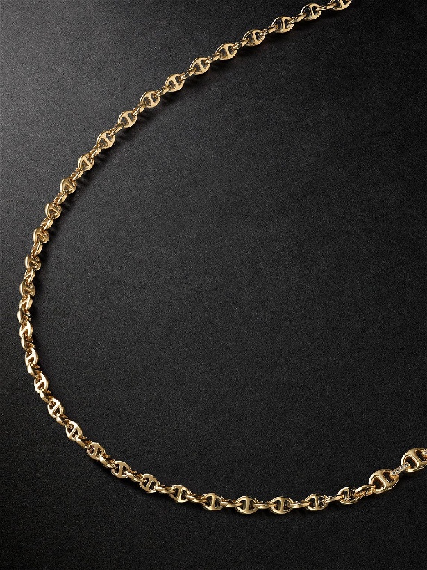 Photo: HOORSENBUHS - 3mm Open-Link Gold Diamond Necklace