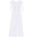 Tibi - Organic-cotton caped midi dress