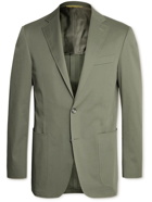 Canali - Kei Slim-Fit Cotton-Blend Twill Suit Jacket - Green