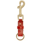 Maximum Henry Red Leather Keychain