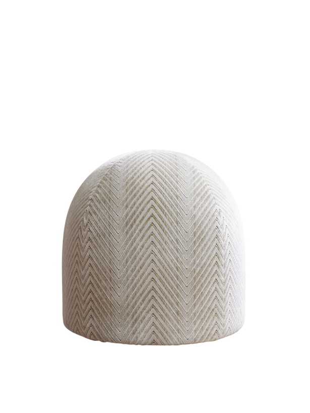 Photo: Missoni Home - Ziggy Panettone Striped Velvet-Jacquard Pouf - Neutrals