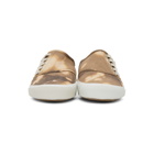 Maison Margiela Brown and Beige Tie Dye Military Sneakers