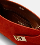 Ferragamo Hug Mini suede crossbody bag