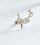 Sydney Evan Snake 14kt gold cufflinks with diamonds