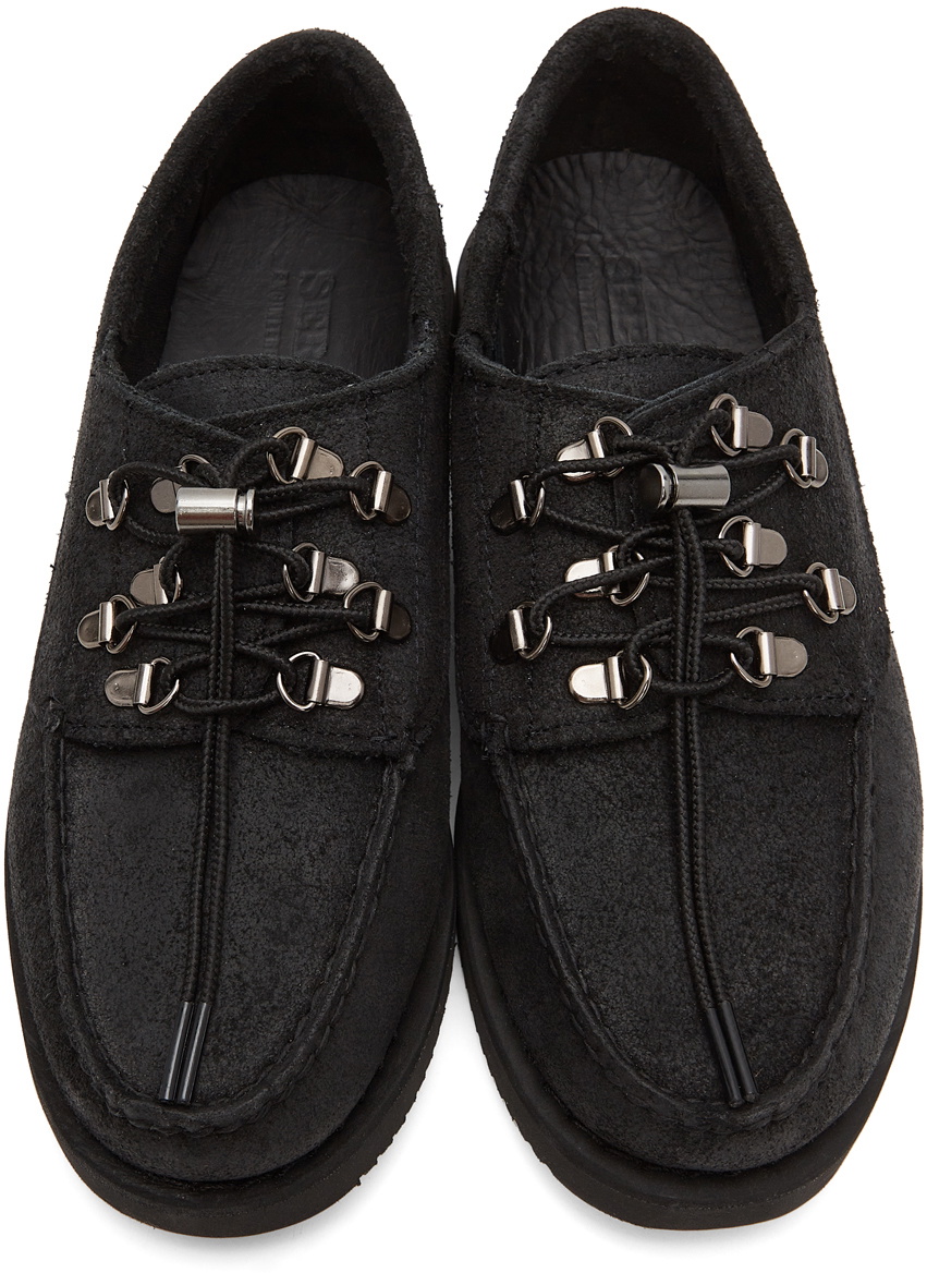 Engineered Garments Black Sebago Edition Overlap Derbys Engineered