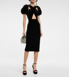 Christopher Kane - Wrap velvet midi dress