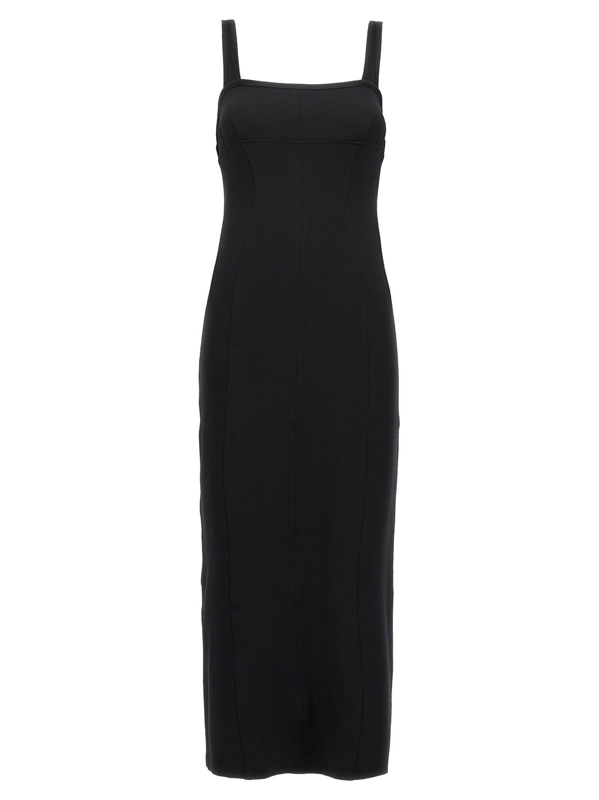 Helmut Lang Grey Satin Double Strap Slip Dress Helmut Lang