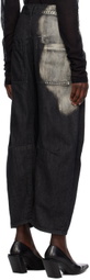 Y's Black Spotted Horse Crafts Edition Jeans