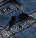 A.P.C. - Breton Checked Flannel Shirt - Men - Blue