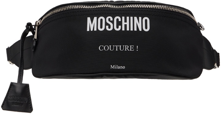 Photo: Moschino Black 'Couture' Belt Bag