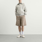 AMI Paris Men's ADC Zip Up Sweatshirt in Gris Chine Clair