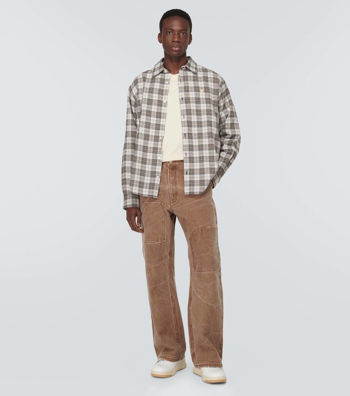 Acne Studios Checked cotton flannel shirt Acne Studios