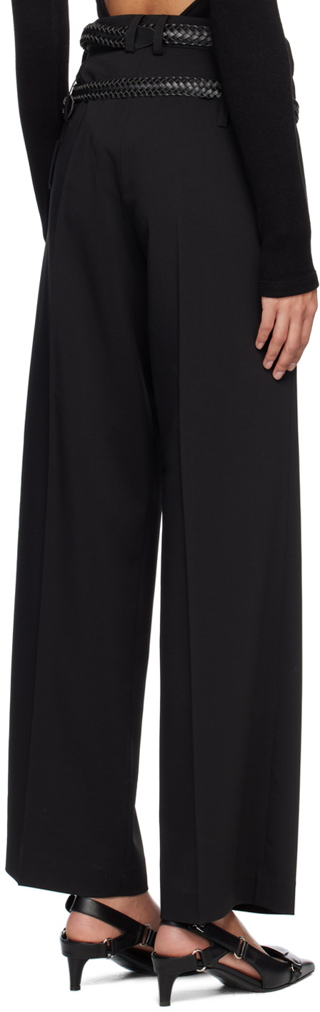 lesugiatelier Black Belted Trousers