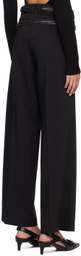 lesugiatelier Black Belted Trousers